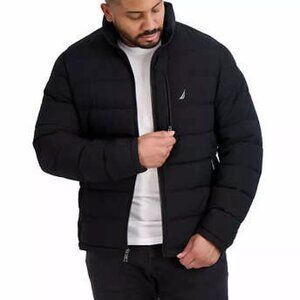 Nautica Men's Performance Quilted Puffer Jacket -Color Black - Size Medium - NWT